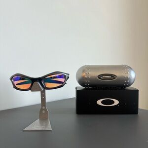 Oakley Splice Metal Polarized Sunglasses with Silver Case